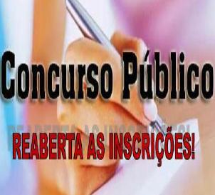 CONCURSO PÚBLICO: Câmara reabre inscrições