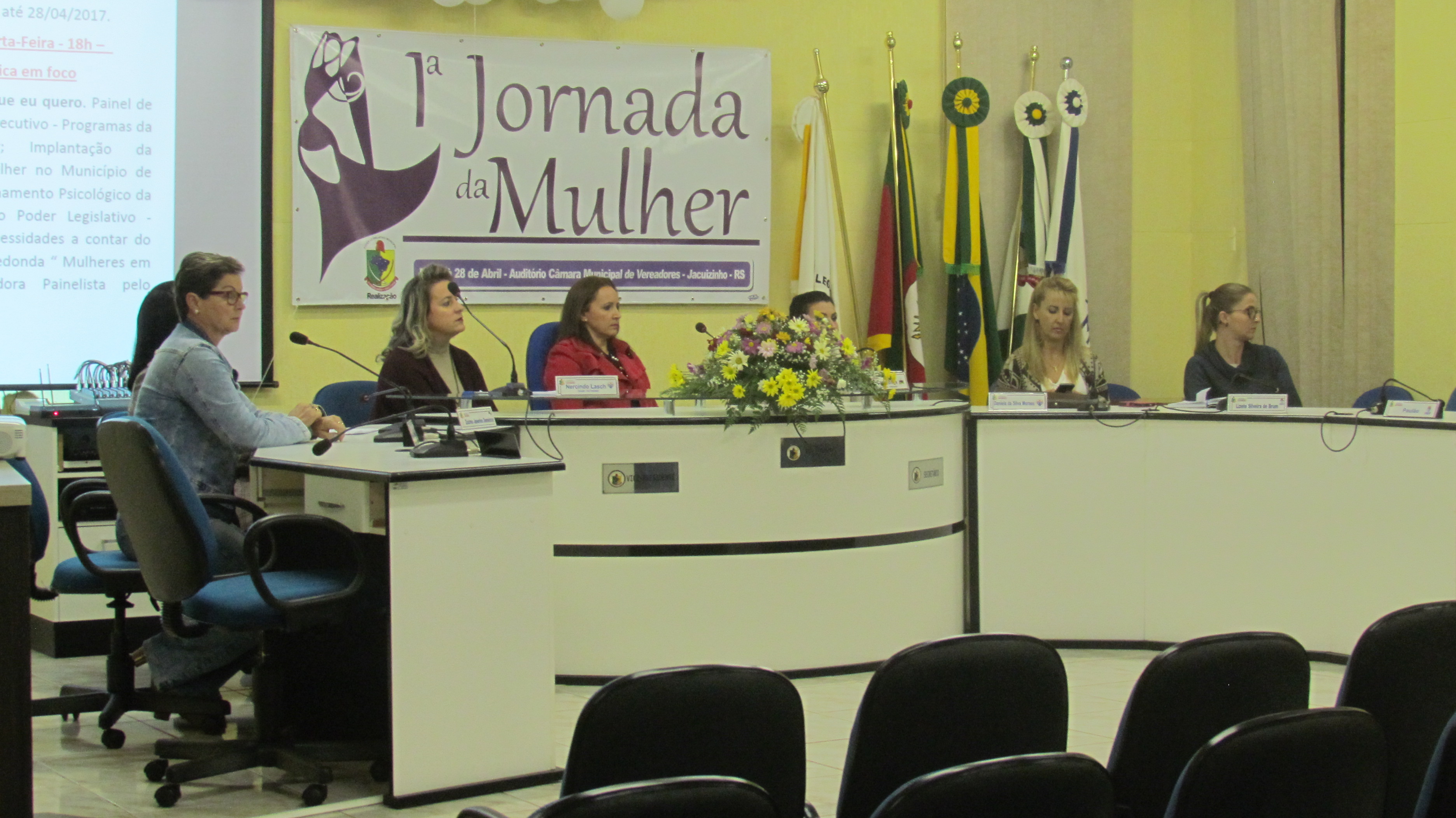 1ª JORNADA DA MULHER: Quarta-feira (26/04/2017)