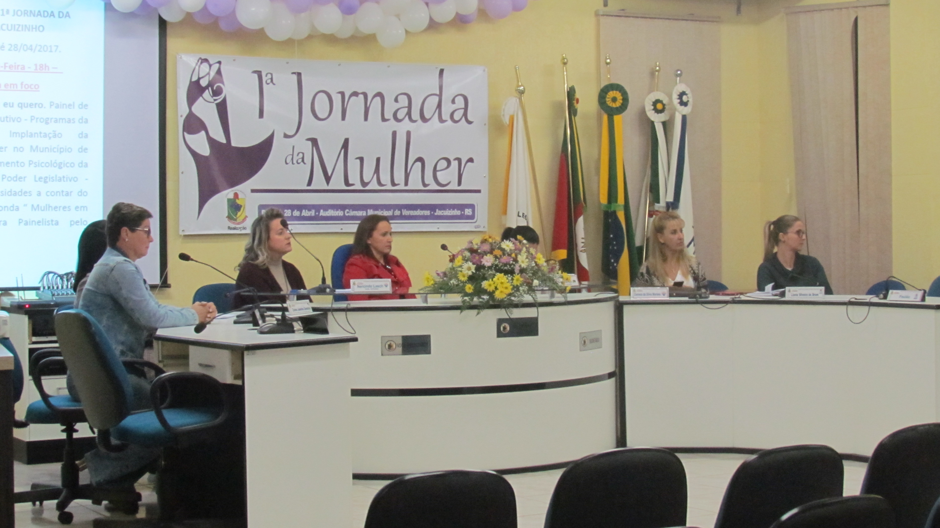 1ª JORNADA DA MULHER: Quarta-feira (26/04/2017)