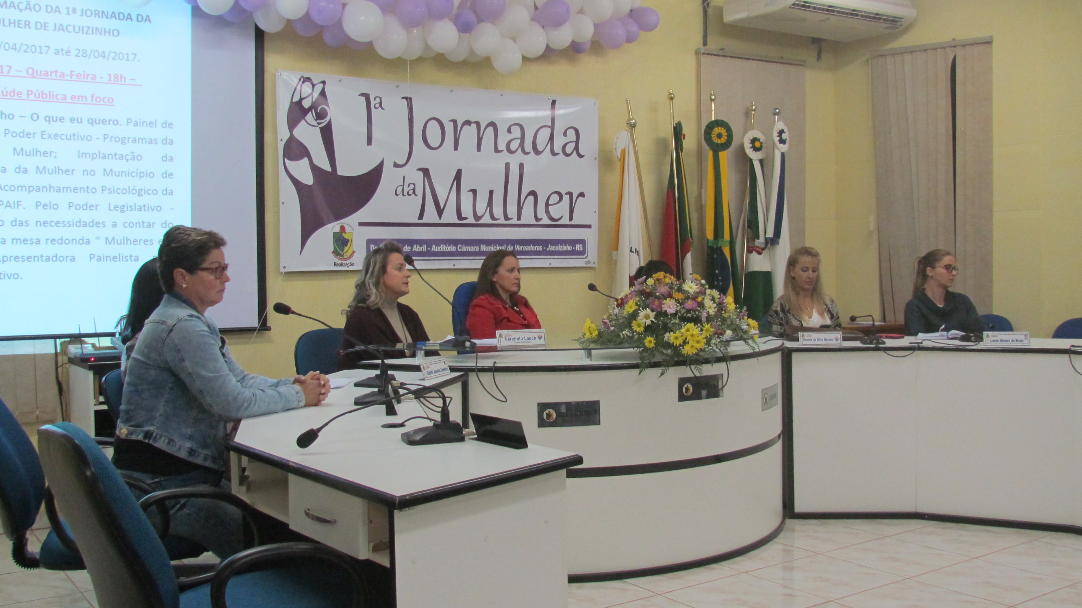 1ª JORNADA DA MULHER: Quarta-feira (26/04/2017)