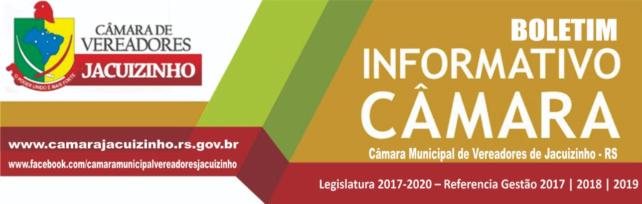 VERSÃO ON LINE: Acesse o Boletim Informativo da Câmara