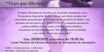 PROCURADORIA ESPECIAL DA MULHER: Encontro da Procuradoria da Mulher e  atividades com palestra será na sexta-feira, dia 29/08.